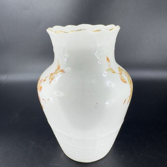 Antique Imperial Porcelain Warranted Vase Vessel Painted Flower Pattern Vintage - Picture 10 of 14